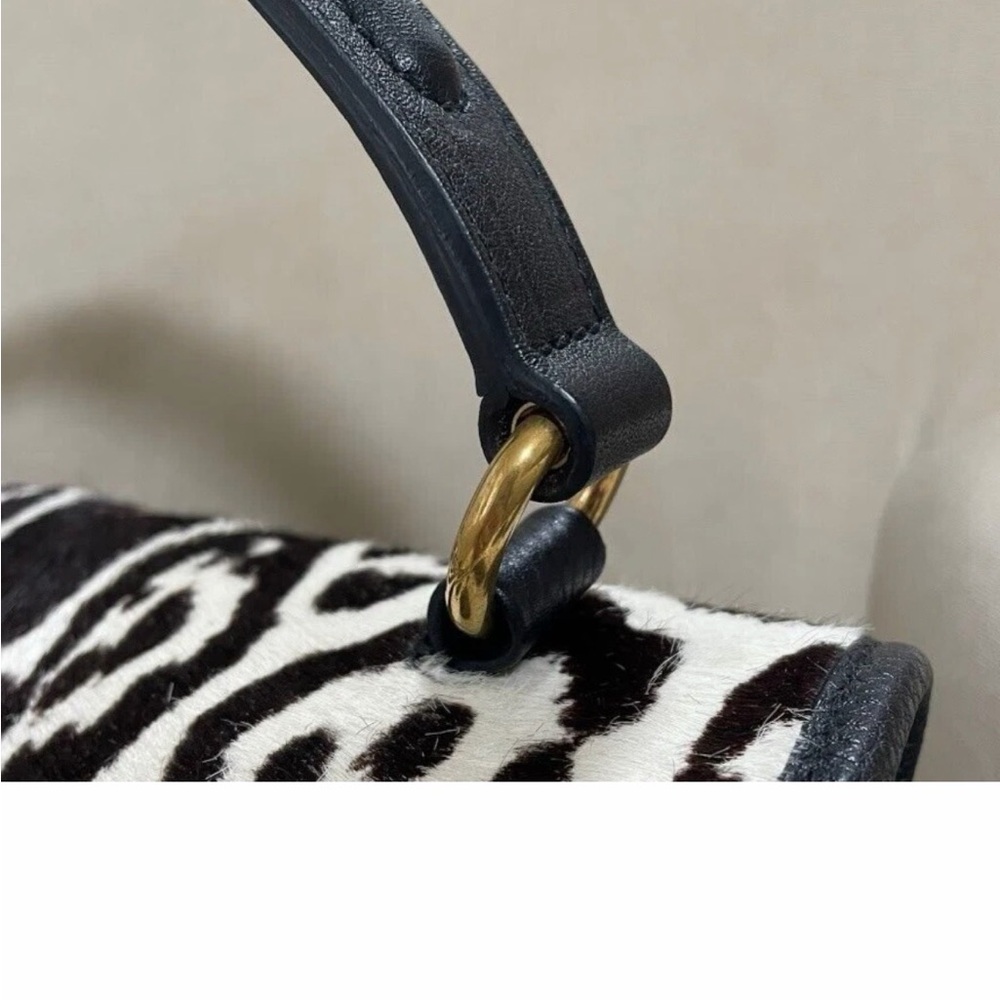 RARE! Yves Saint Laurent animal Print Pony Hair bag - Picture 13 of 14